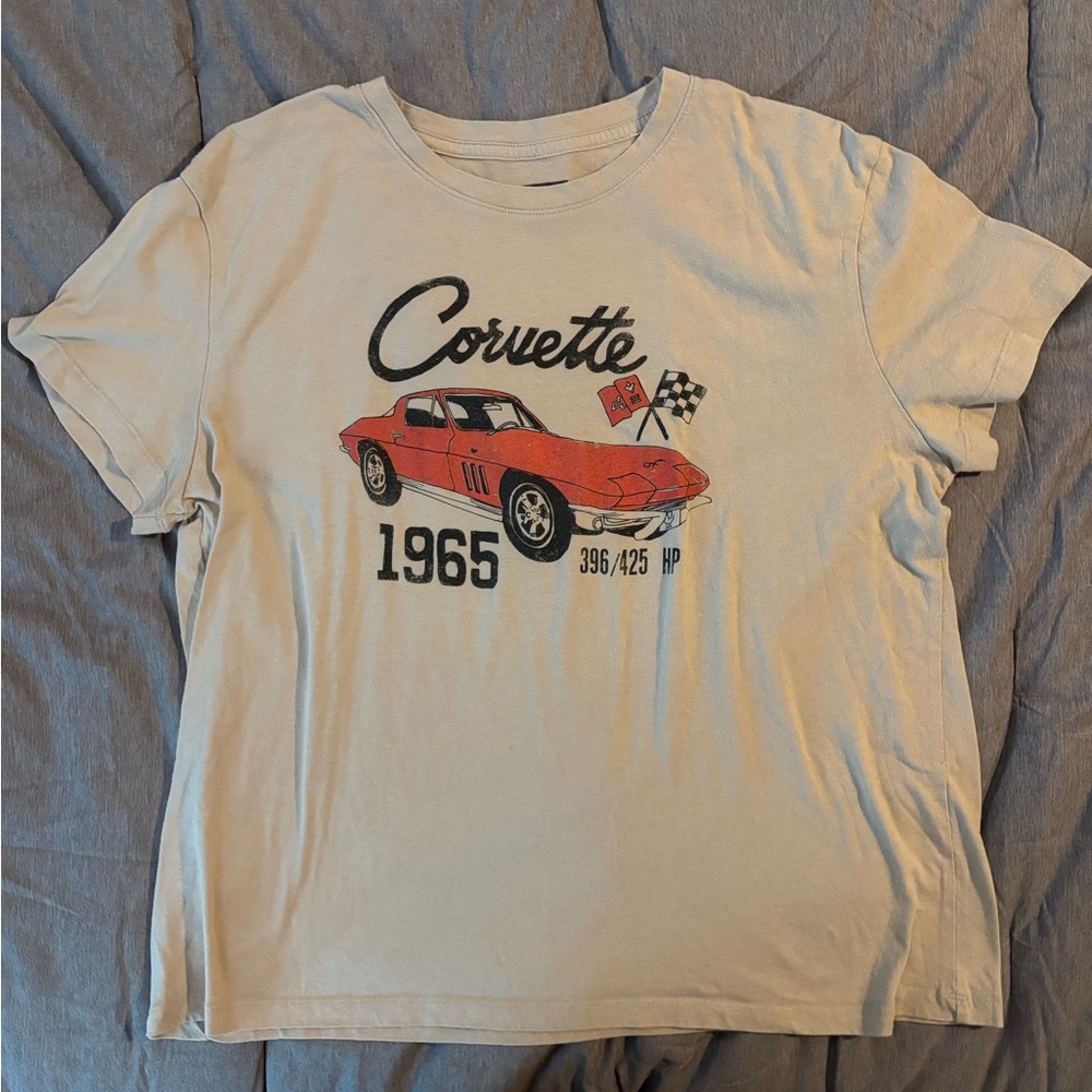 Corvette Graphic Women's T-Shirt - Cream